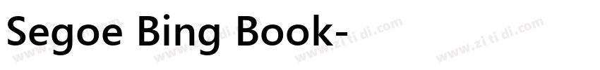 Segoe Bing Book字体转换